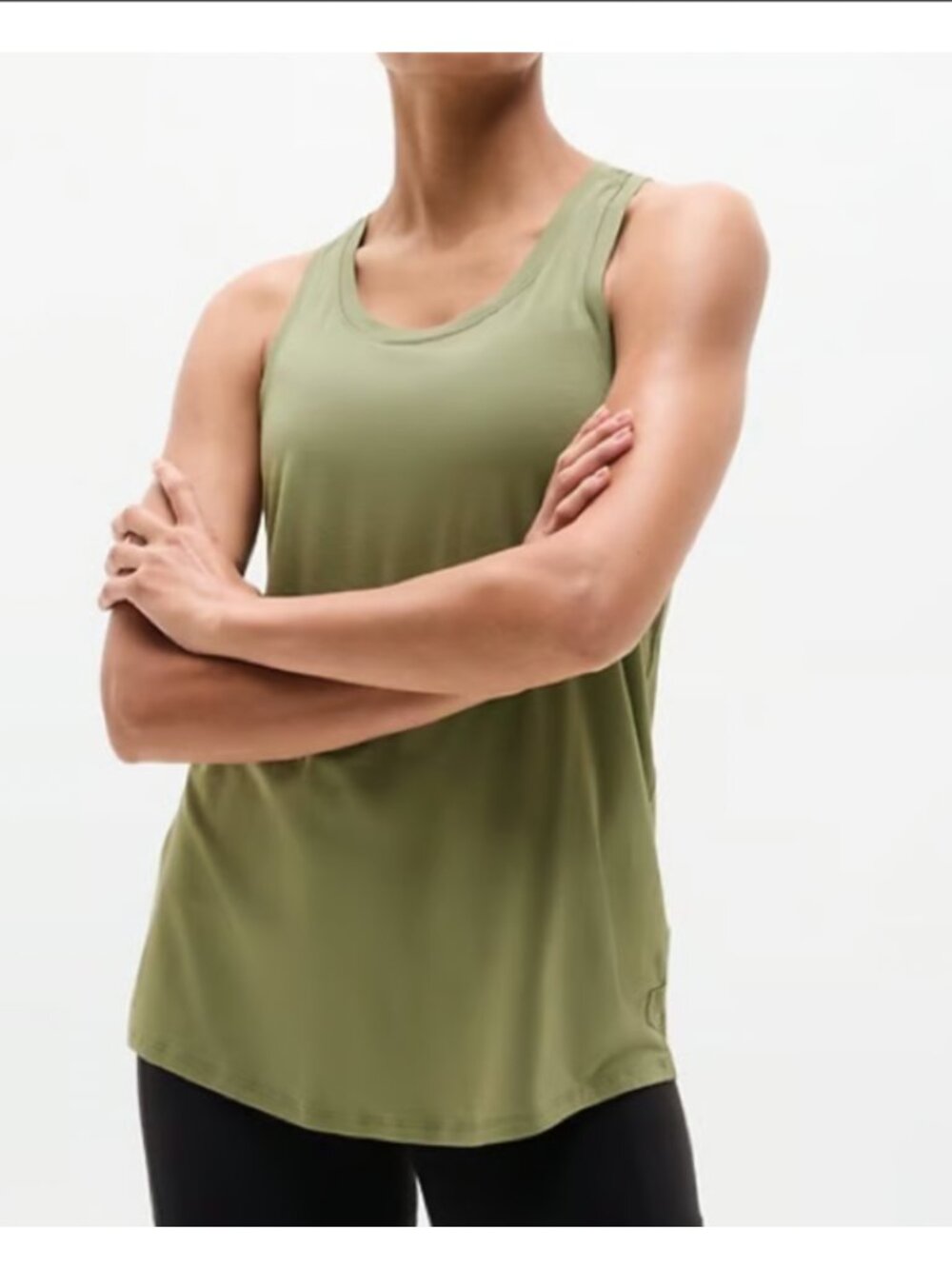 NWT Athleta Move With Ease Tank in Eucalyptus
